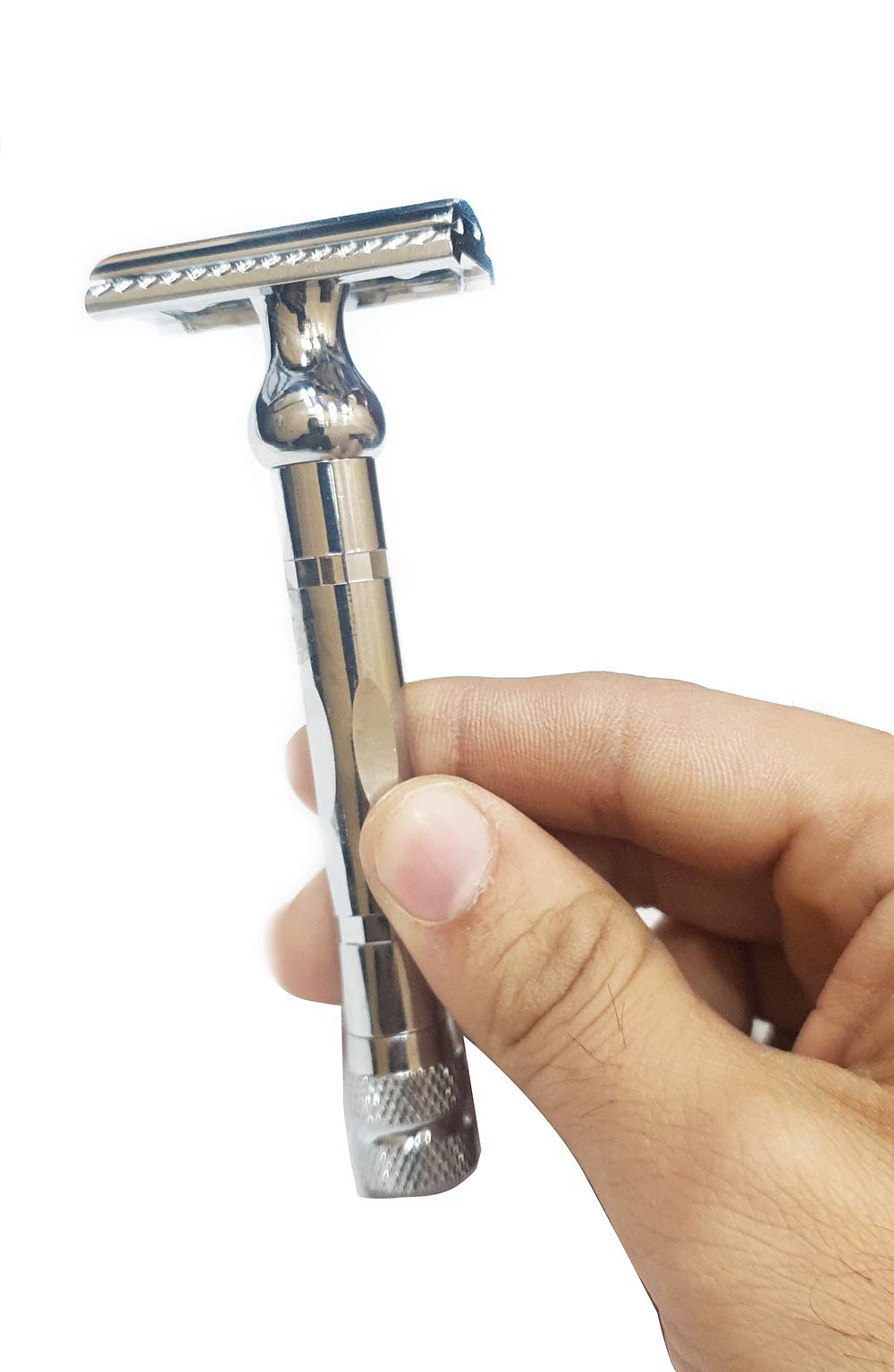 Foreign Holics Double Edge Heavy Shaving Razor For Barber, Salon & Home Use(Silver)