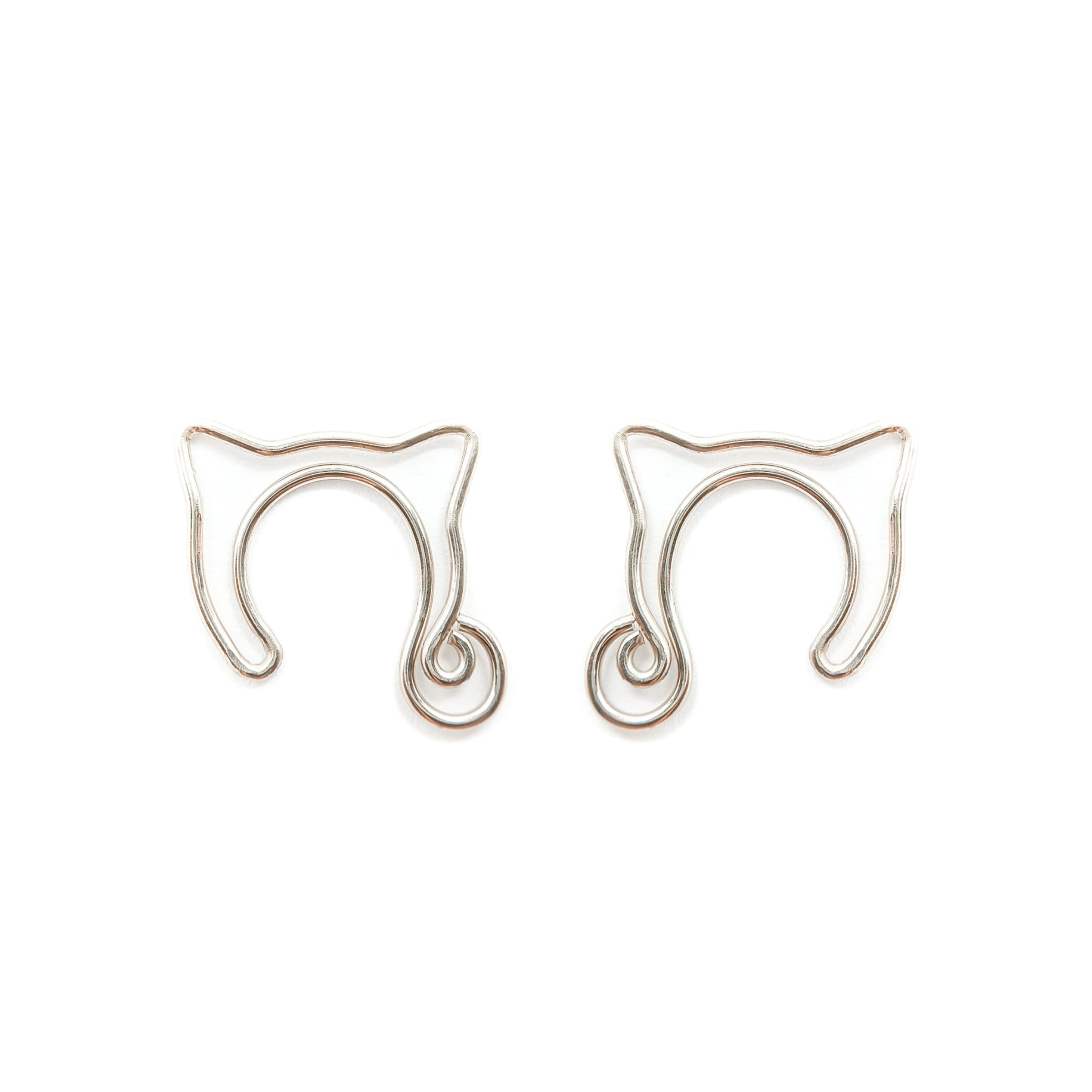 Fake Nippel Ringe Brustwarzenringe Brustwarzenpiercing für Frauen Body Piercing Schmuck Clip On Non Pierced Topless Bikini 2pcs Katze geformt