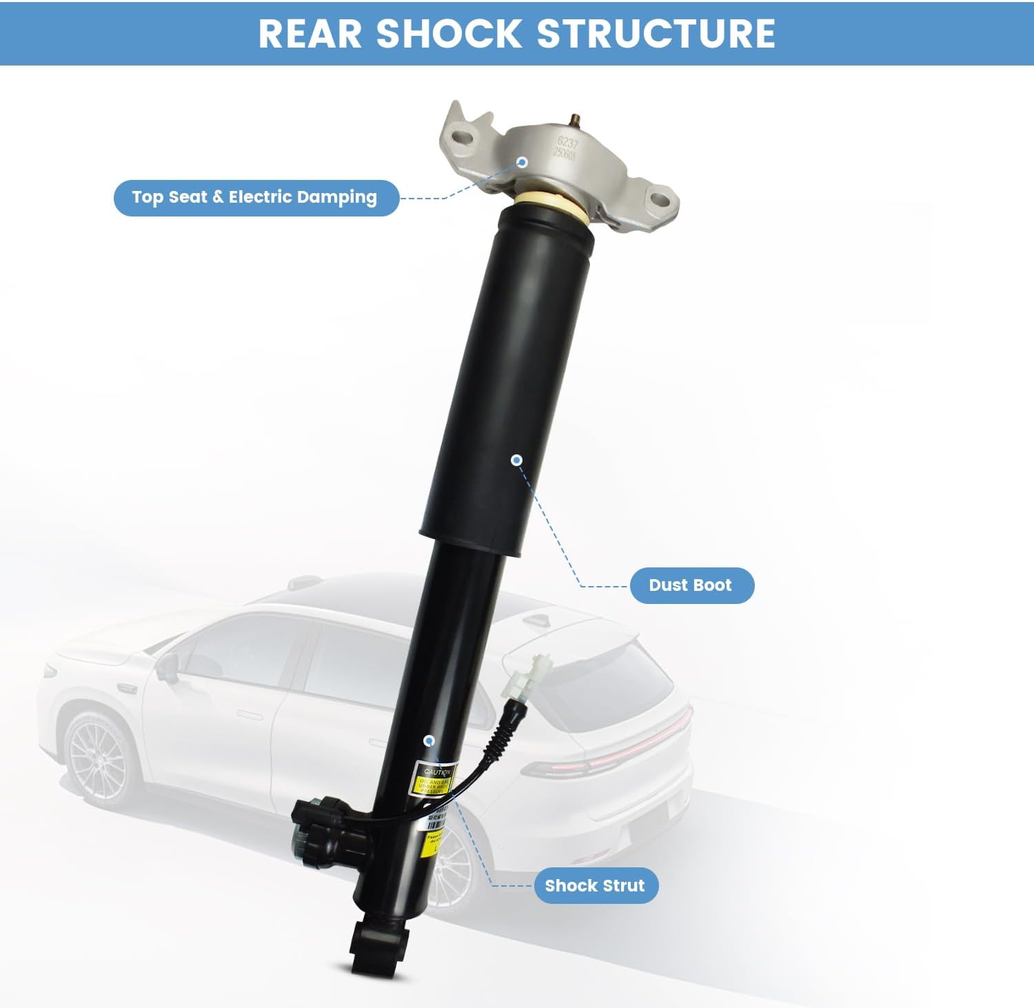 2PCS Rear Shocks Absorber Struts w/Electronic Damping for Buick Regal GS 2012-2017, for Buick LaCrosse 2010-2016, Rear Struts Left & Right Replace 84336157