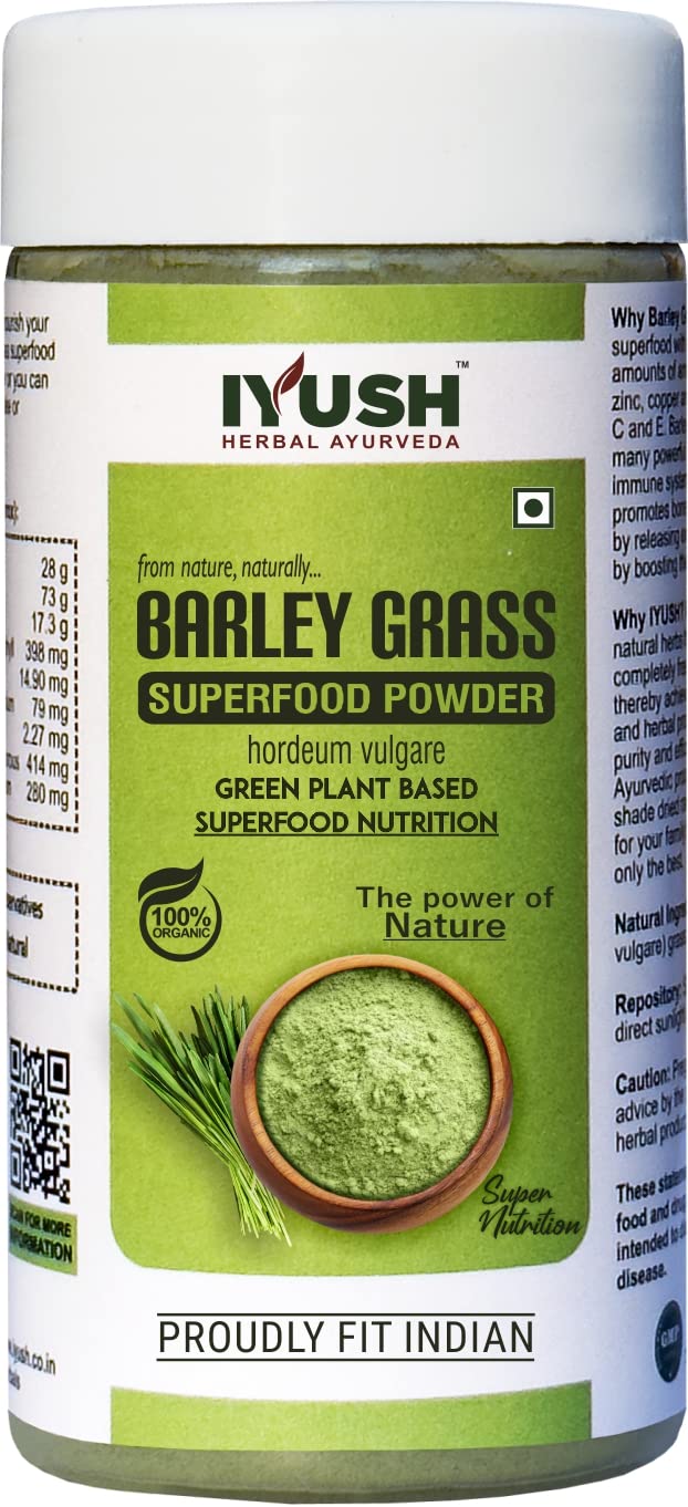 IYUSH Herbal Ayurveda Barley Grass Superfood Powder - 100gm