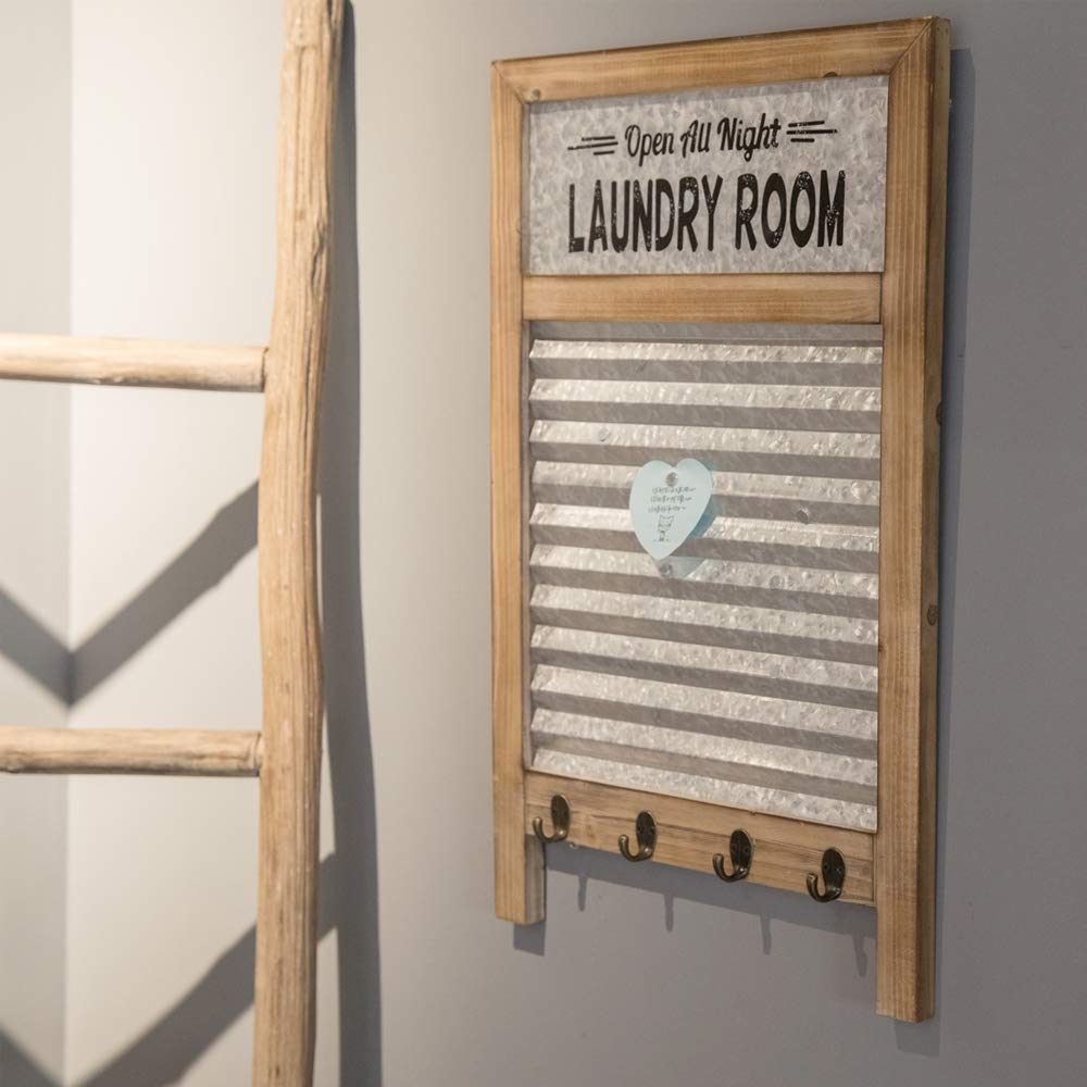 Vintage SMALL DURO WASHBOARD, 16 Inch Galvanized Washboard, Farmhouse