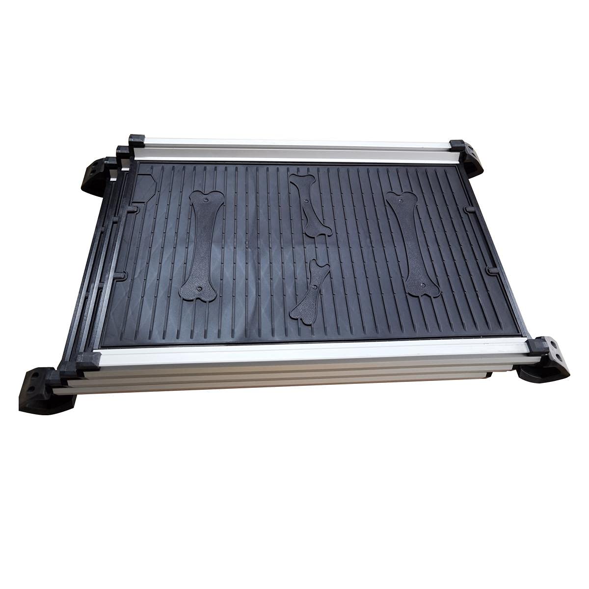 KATSU Tools Rampe pour Chien Télescopique en Alliage d'Aluminium 71-156cm Portable Pliable Capacité 70kg
