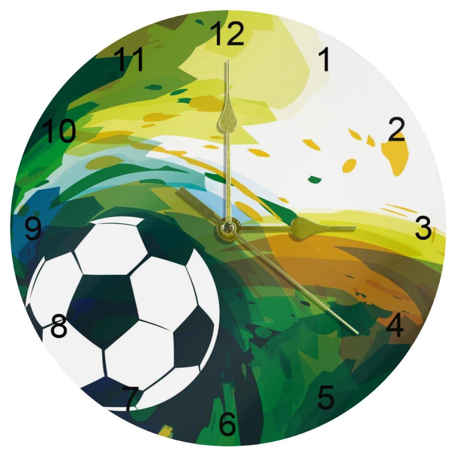 Horloge murale sans tic-tac 25,4 cm pour supprimer les bruits