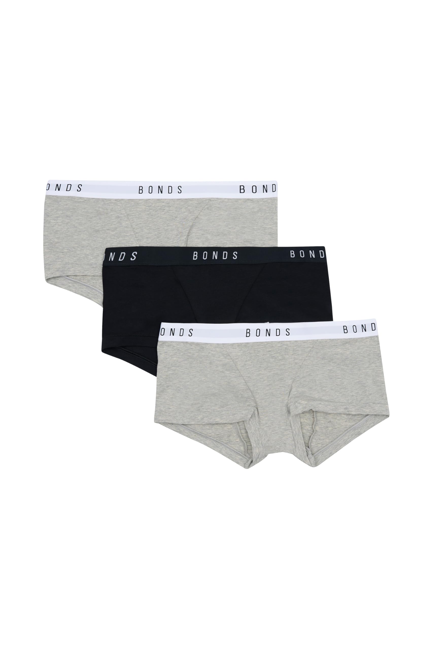 Bonds Women's Underwear Boy Shorts Pack, Luxe Originals Boyfit Panties, Cotton/Modal-Blend Underwear, 3-Pack