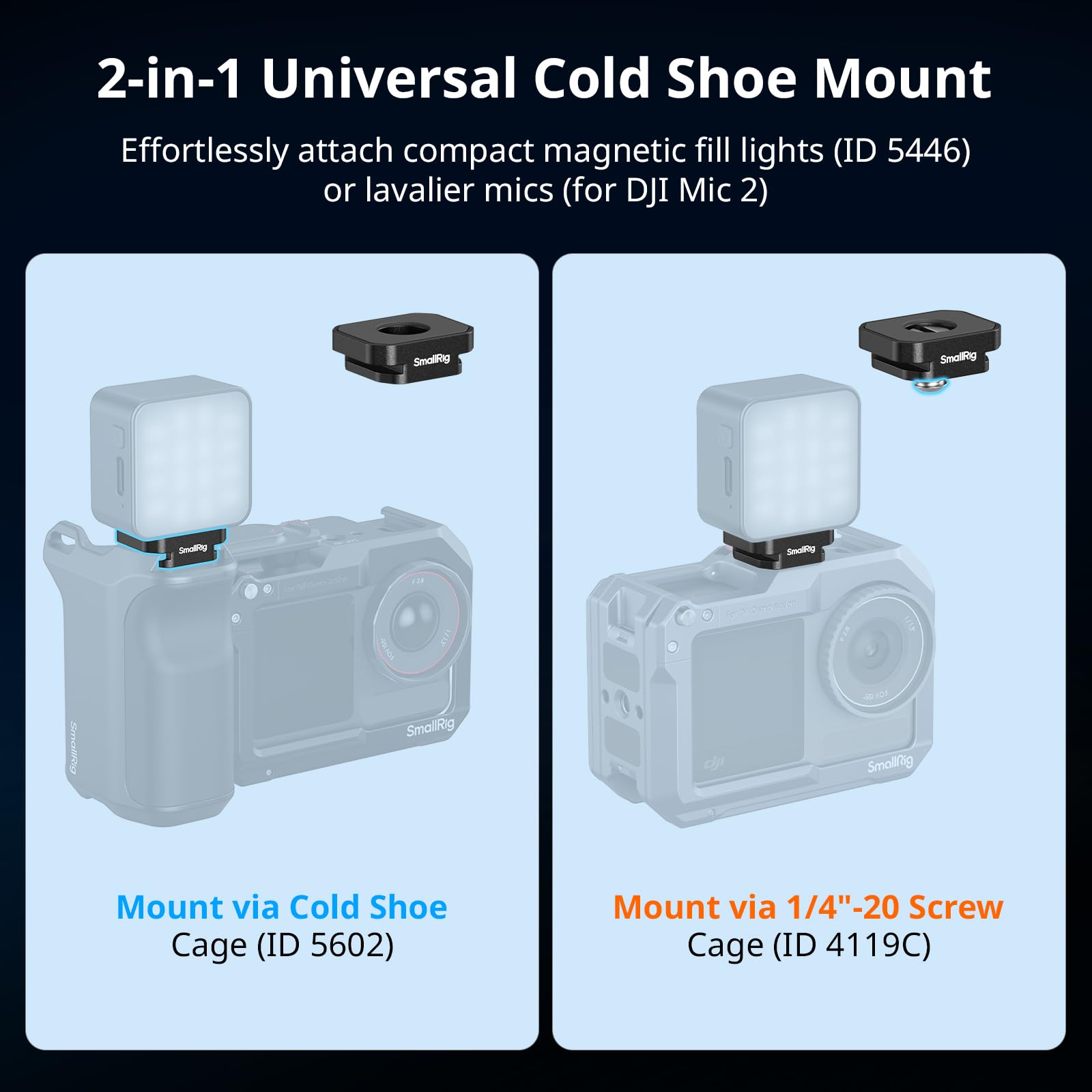 Amazon | SmallRig カメラマウントプレート コールドシューマウント