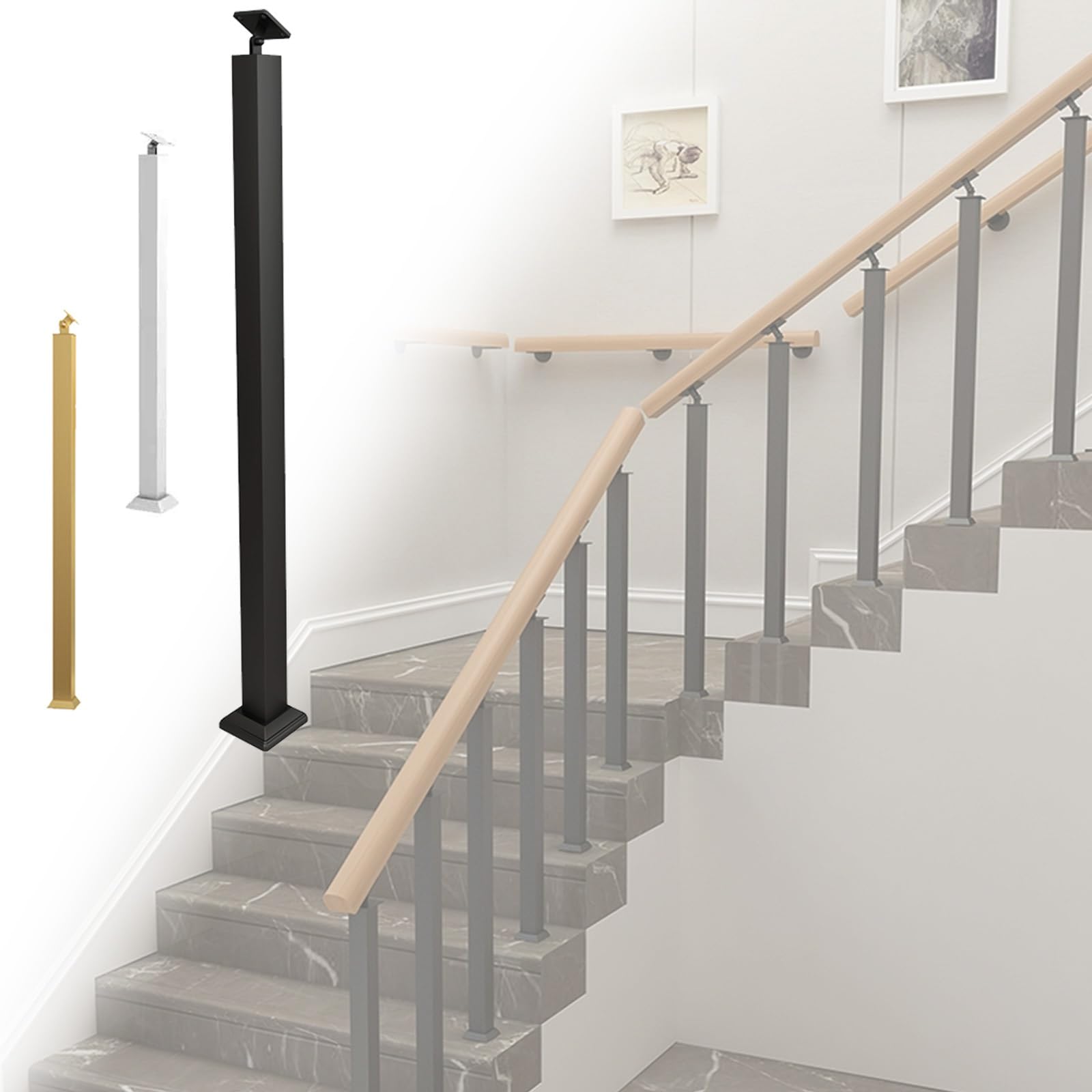 Garde-corps en fer forgé doré : balustrade haut de gamme pour l'élégance de votre terrasse