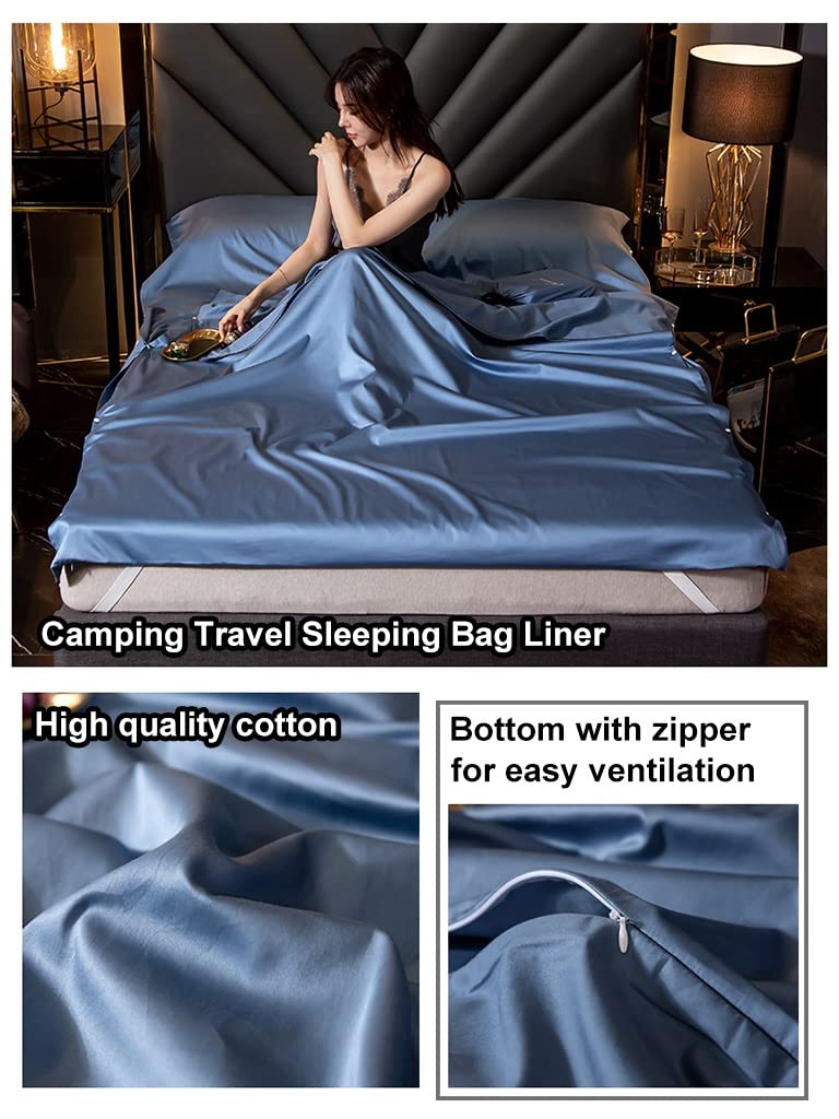 Sleeping Bag Liners Kompaktowa Wkładka Do Śpiwora Dla Dorosłych, Prześcieradła Na Śpiwory Na Zewnątrz Camping Travel Hotel, Poszewka Na Poduszkę Typu "wszystko W Jednym", Poszewka Na Kołdrę, Prześcier