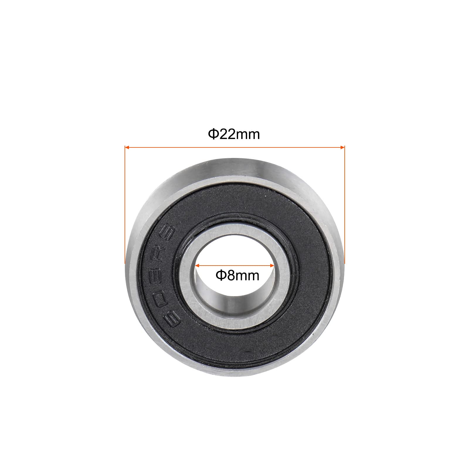 sourcing map 30pcs 8mm Chrome Acier Roulement à Billes G5 Précision