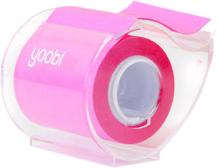 Yoobi Stick To It Sticky Note Dispenser Hot Pink