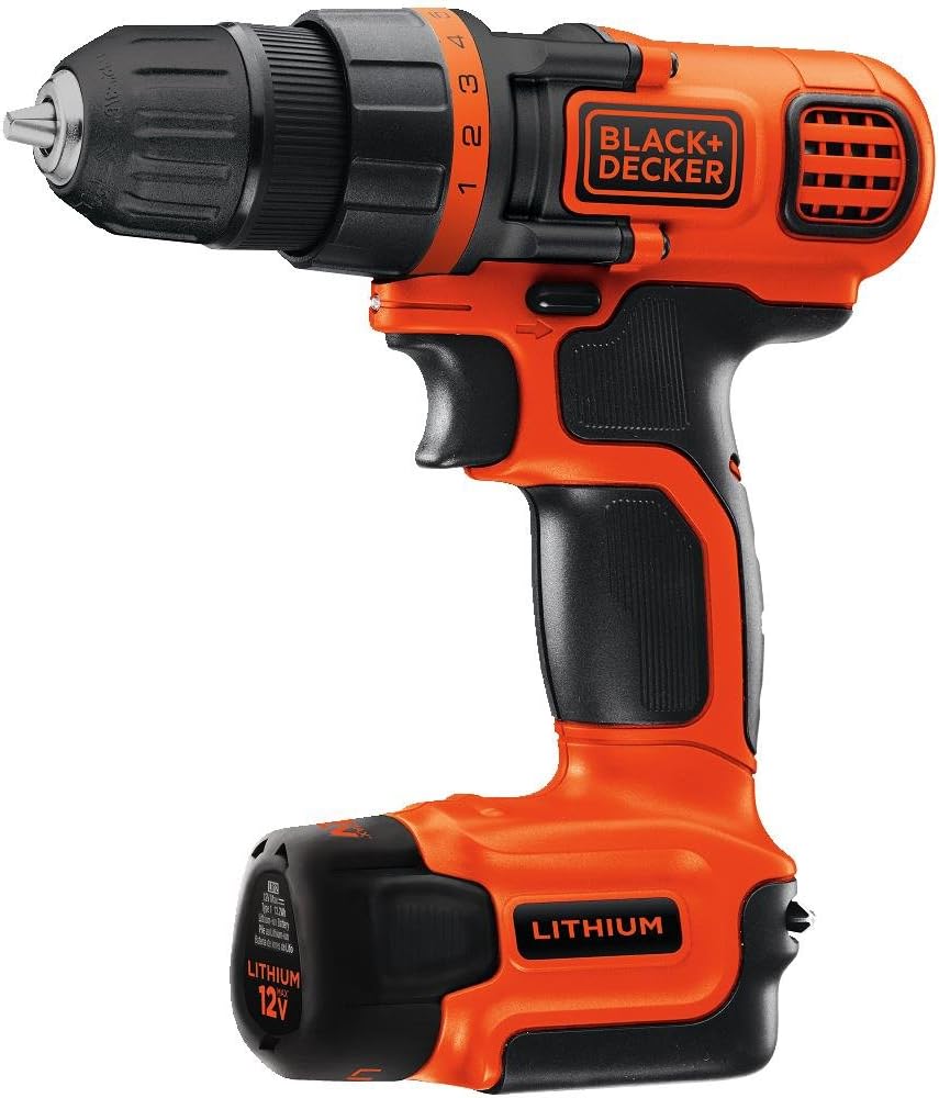 BLACK+DECKER LDX112C 12-Volt MAX Lithium-Ion Drill/Driver with 1 Battery