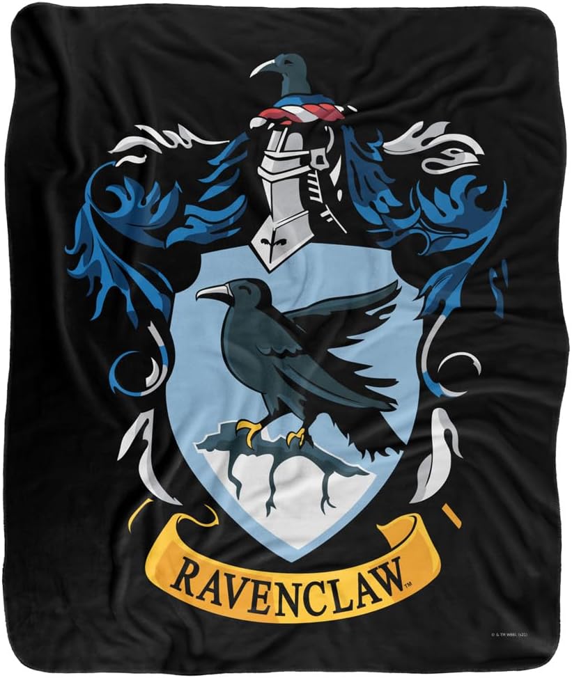 Harry Potter Blanket, 50"x60", Ravenclaw Crest 1 Silky Touch Sherpa Back Super Soft Throw Blanket - Image 2