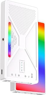 Luz de vídeo RGB, luz de câmera LED Colorida com bateria recarregável de 4000mAh integrada e montagem de sapata Fria para videoconferência e fotografia de vlogging
