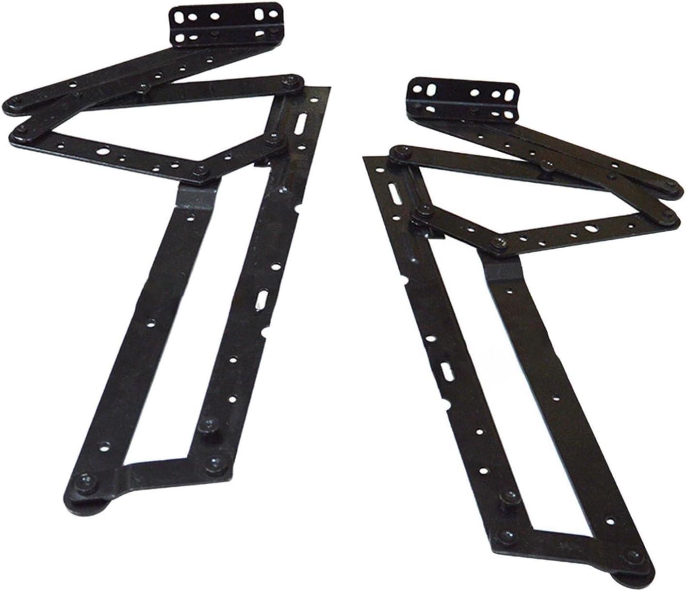 Baoblaze 2Pcs Sofa Footrest Hinge Mechanism Modern Style Recliner Chair Bracket Adjustable Angle Multifunctional Sofa Support Steel