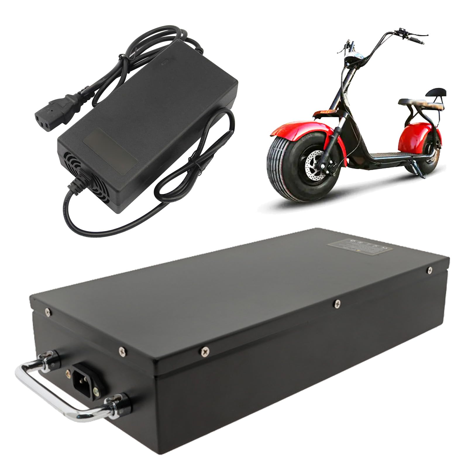 Batterie moto électrique 60V 30Ah au lithium rechargeable avec BMS pour fat tire