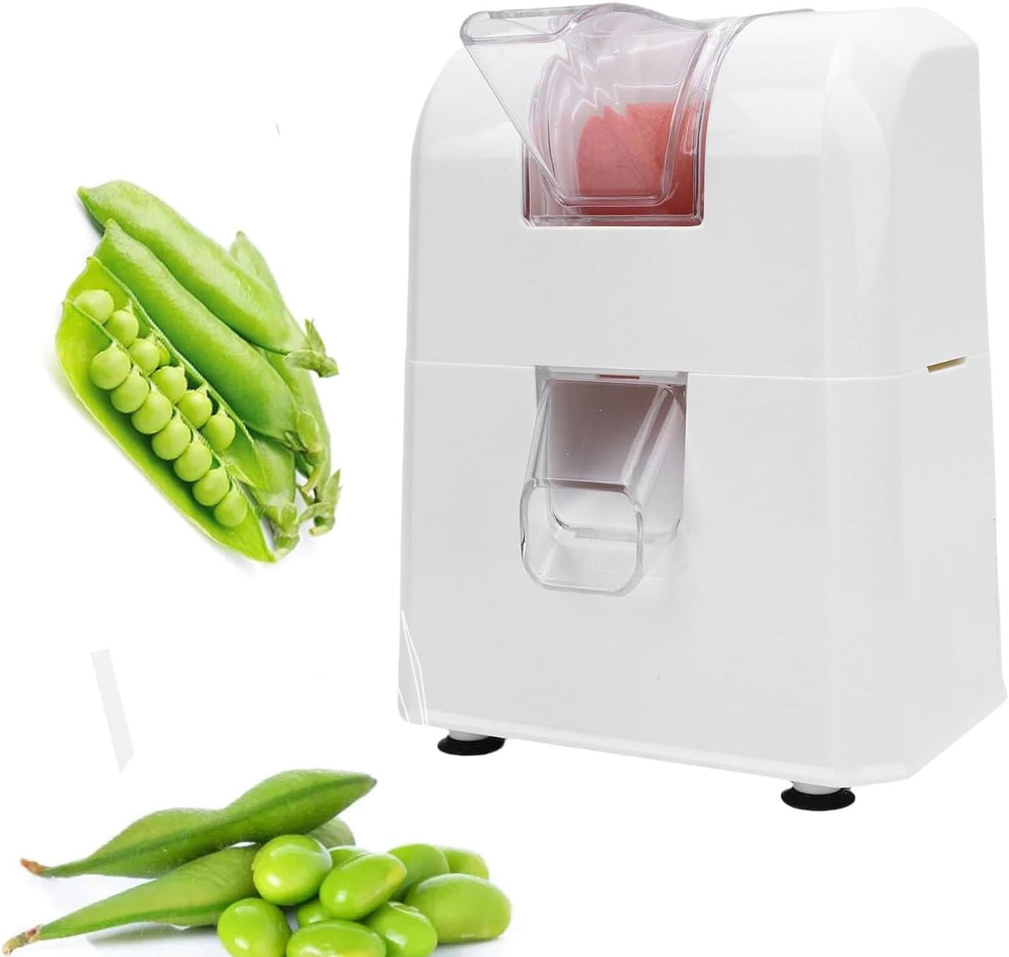 Electric Pea Sheller Machine, Home Bean Peeling Machine, 3kg/H Output, Quick Shelling, Low Breakage Rate, with Anti-Slip Chassis, for Restaurants, Vegetable Stalls and Households