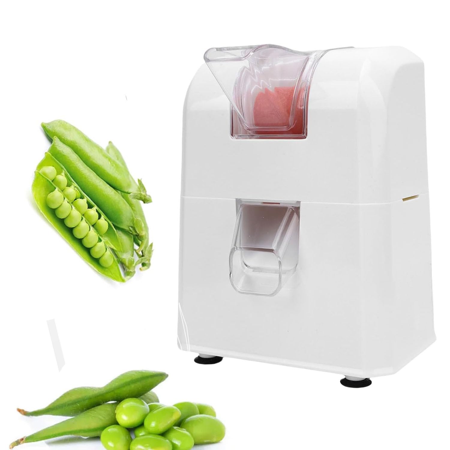 Electric Pea Sheller Machine, Home Bean Peeling Machine, 3kg/H Output, Quick Shelling, Low Breakage Rate, with Anti-Slip Chassis, for Restaurants, Vegetable Stalls and Households