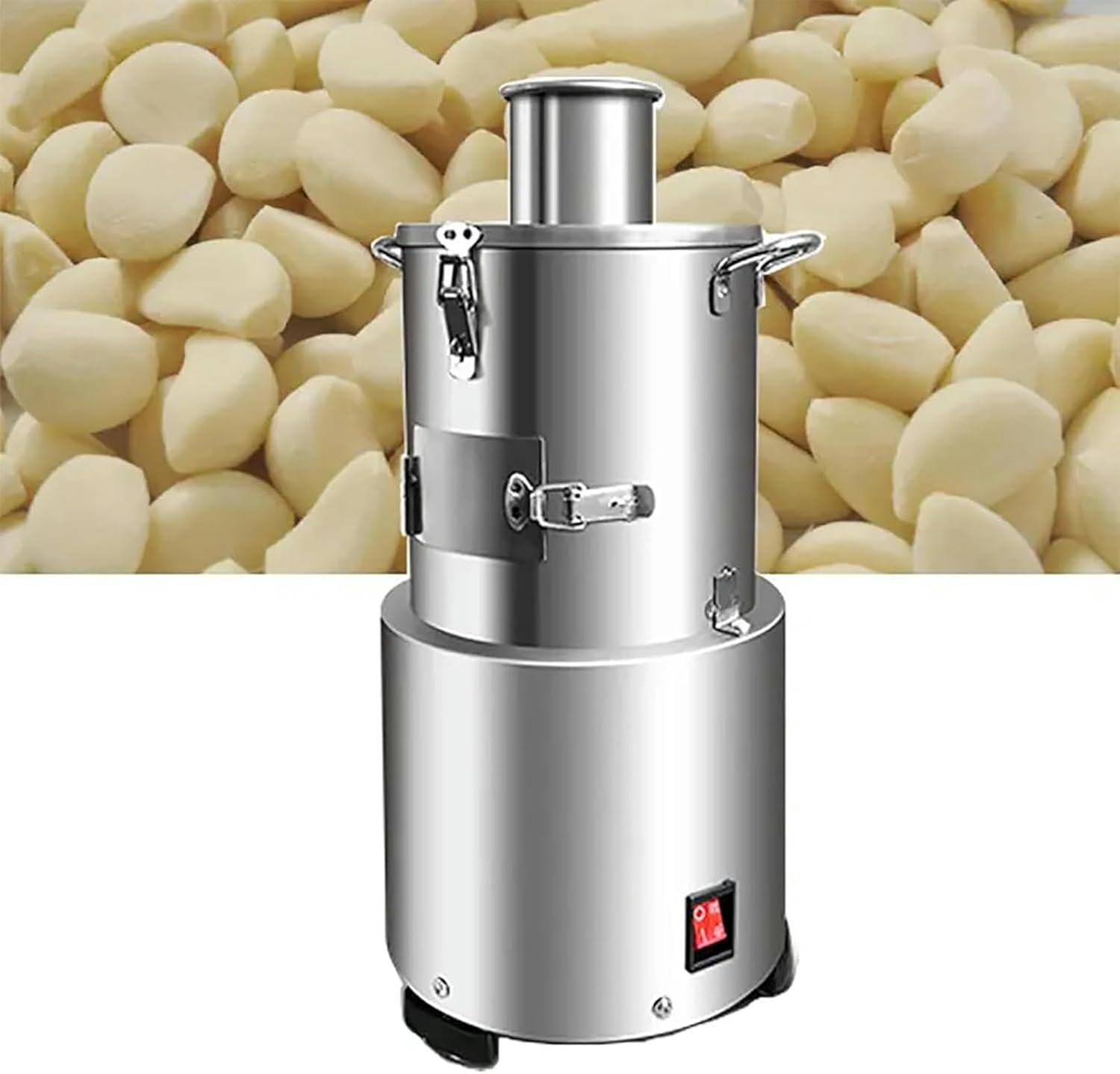 Electric Garlic Peeler Machine Commercial Garlic Peeling Machine, 200W 30kg/h Stainless Steel Garlic Separating Machine, for Household