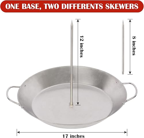 Miniatura 2 de Brocheta vertical Al Pastor para parrilla y trompo para tacos Al Pastor estante de pollo resistente Shawerma soporte de hack brasileño para parrilla