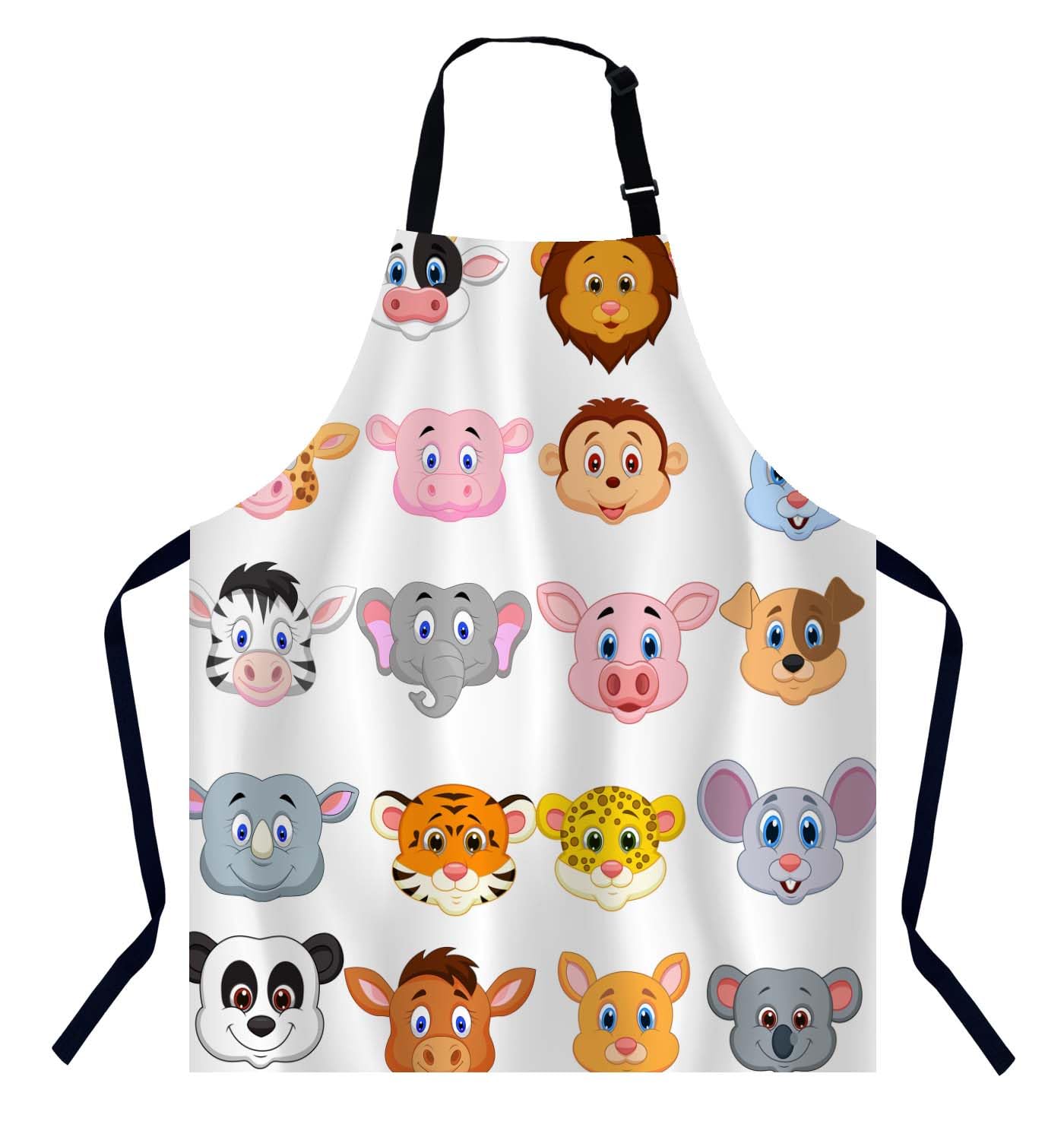 Bgbdeia Men's Animal Head Chefs Apron, Cooking And Baking Apron For And Wo, Kitchen Apron, Butchers Apron, Bbq & Catering Bibs