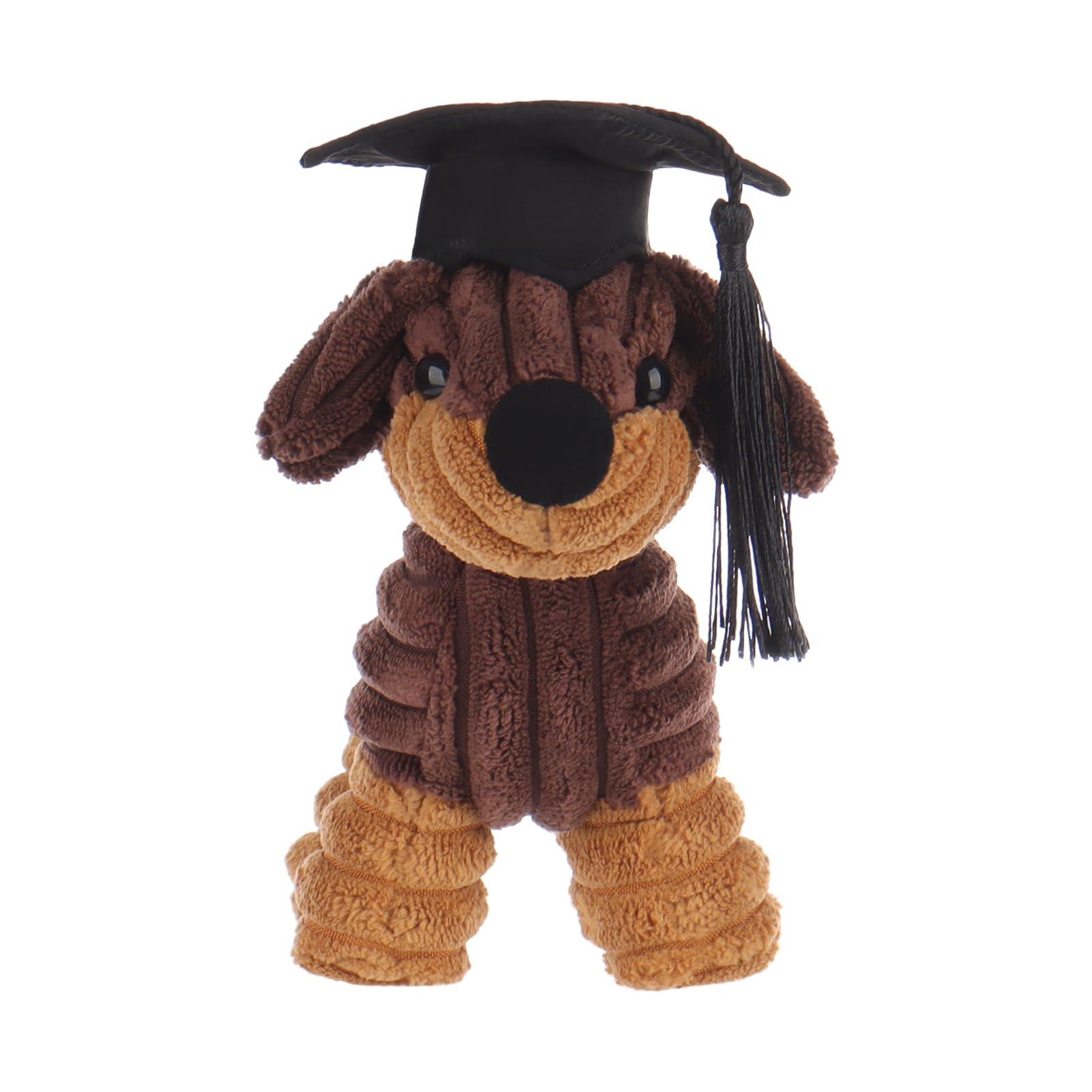 Apricot Lamb Graduated Henry Dachshund Stuffed Animals Soft Plushies for Baby Girl and Boy Plush Toys for Kids Fluffy Brown Dog Puppy 6.7 Inches - Image 2