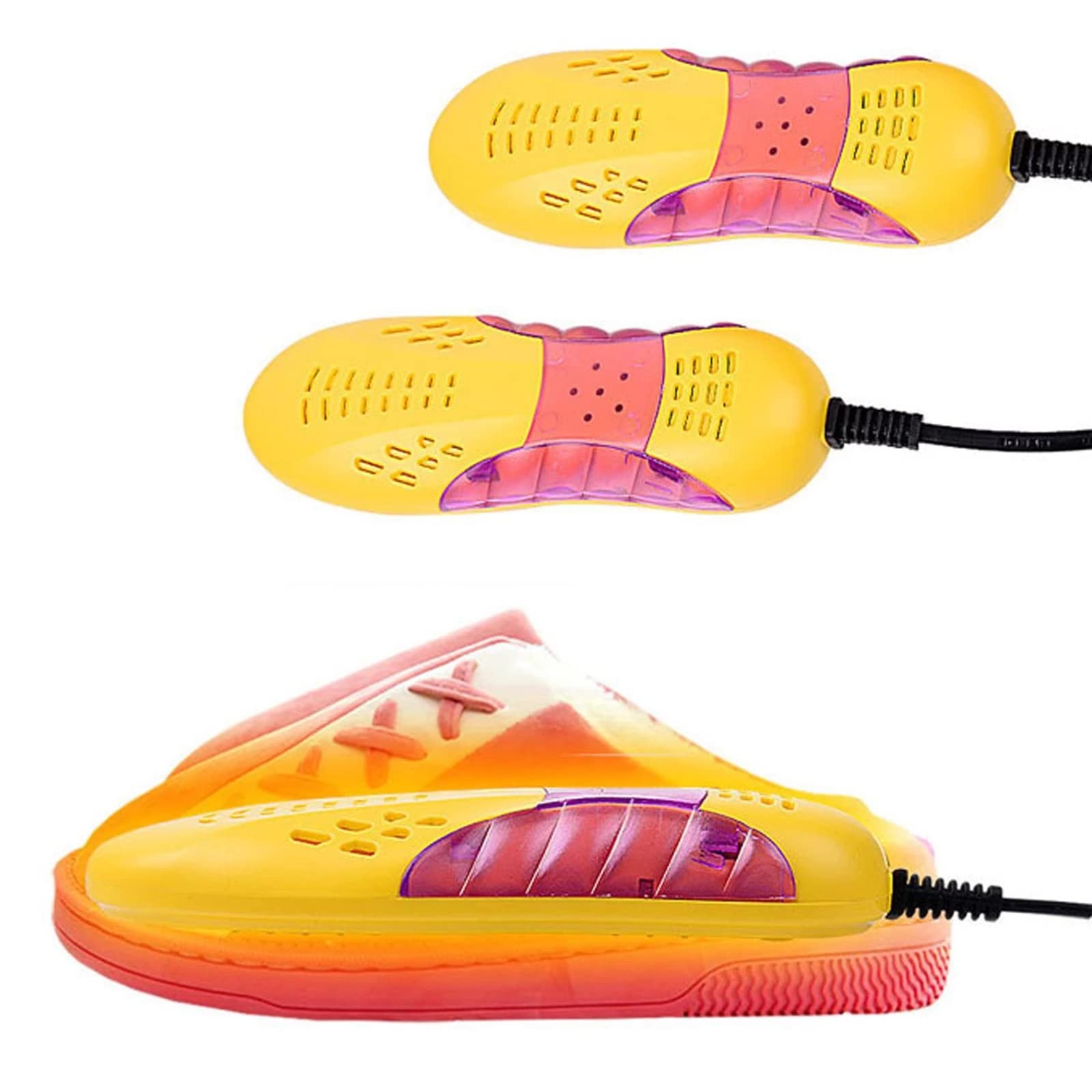 Chauffe-Pieds électrique en Forme de Course, Portable Multifonction pour sécher Les Chaussures, Les Bottes, Les Gants, Les Chaussettes, EU