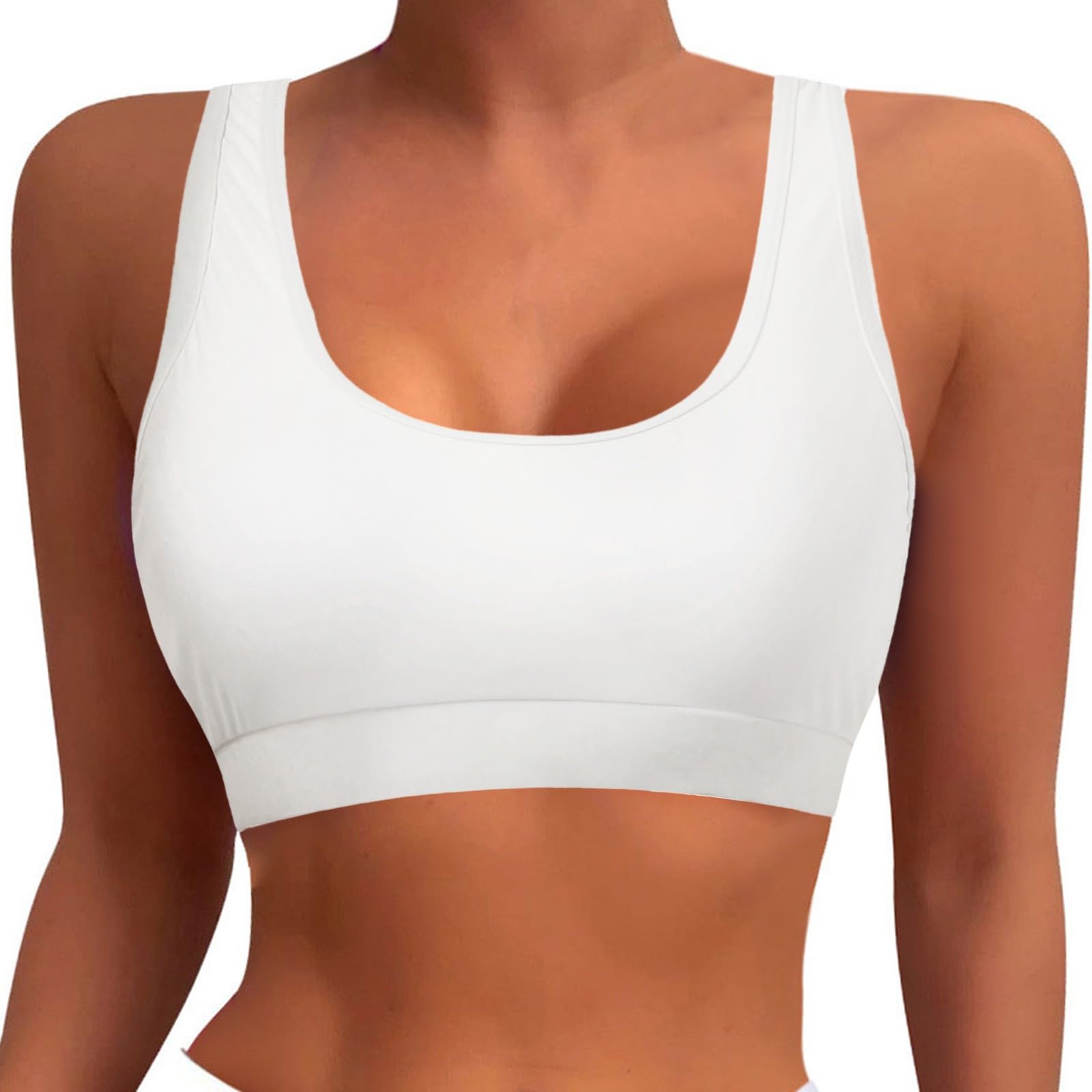 Genérico Top de Mujer Bañadores Deportivo Blusa Bikini Halter Sujetador Sexy Bañador Espalda Descubierta Top Bañador de Surf Blusa Natación al Aire Libre Vacaciones