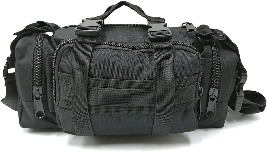 DIXIUZA Military Tactical Shoulder Bag, Outdoor Small Molle Crossbody Pack Handbag Rucksacks for Hiking Trekking Camping