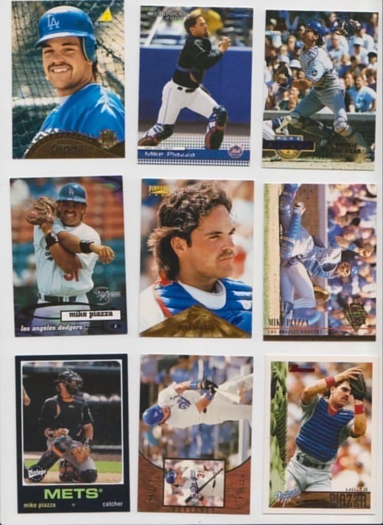 Mike Piazza / 50 Different Baseball Cards featuring Mike Piazza! New Member of the Baseball Hall of Fame!