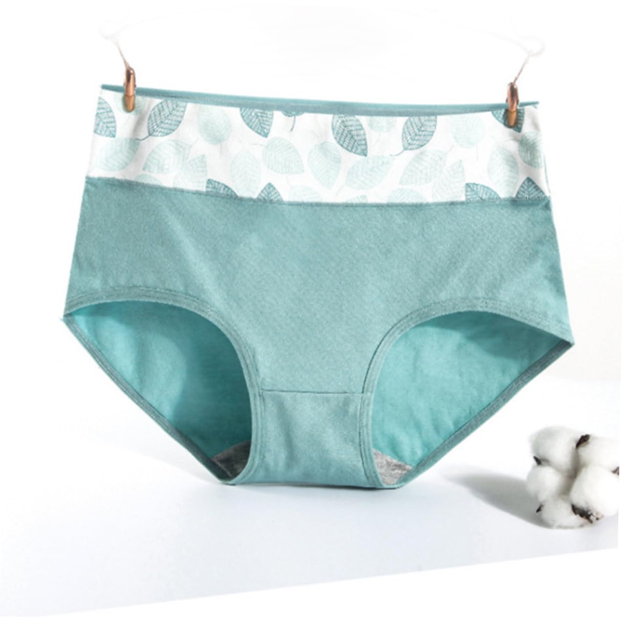 SHERCHPRY Bragas de algodón para mujer, ropa interior femenina de cintura alta, ropa interior para mujer, bikini para mujer, 5 unidades