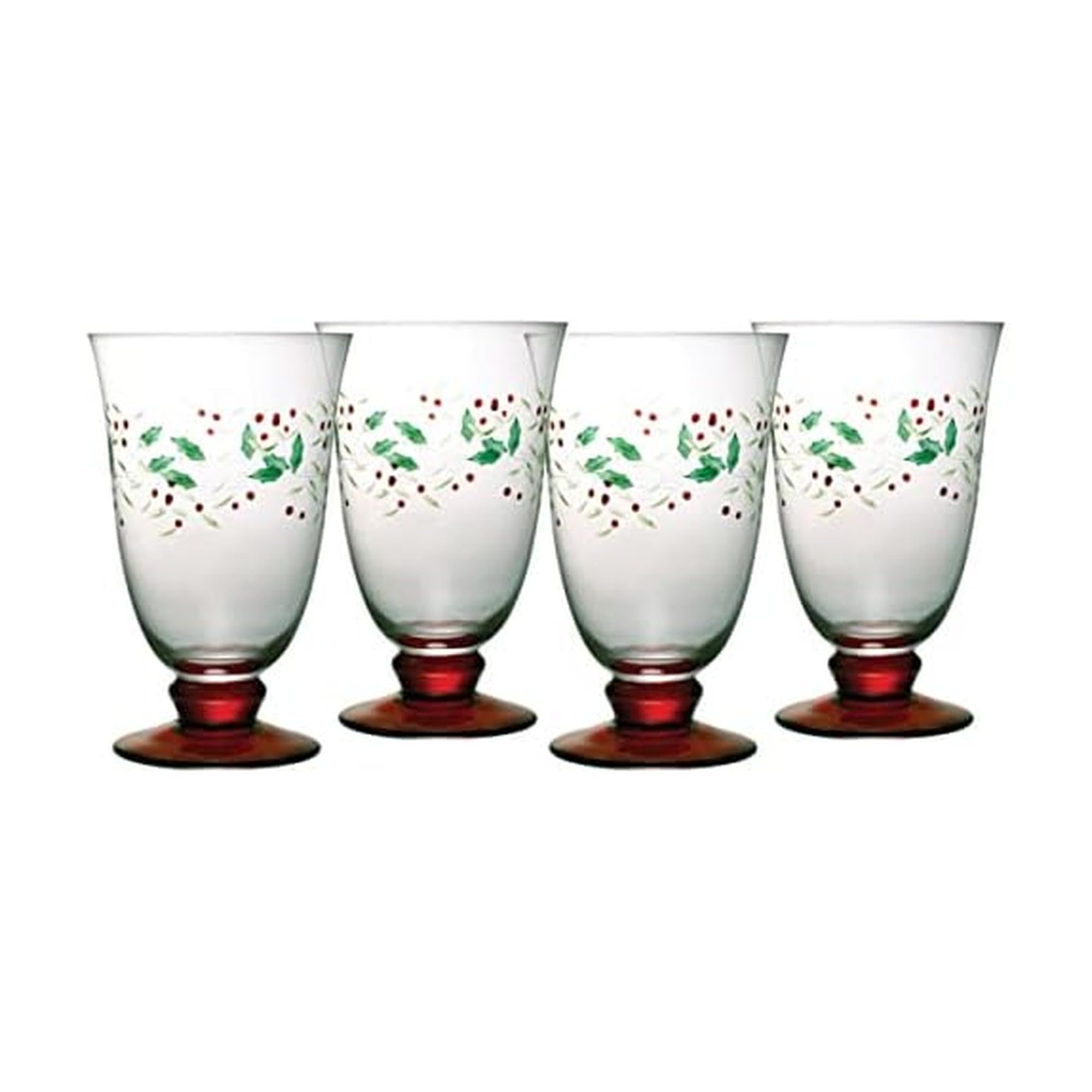PfaltzgraffWinterberry Set of 4 Water Goblets, 14 Ounce, Multicolored