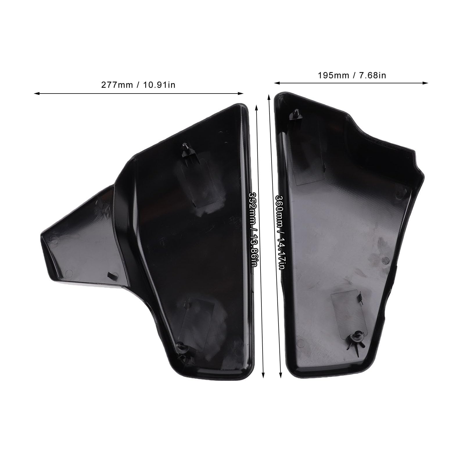 Osłona Boczna Akumulatora Motocykla do Shadow VT600 VLX 600 STEED400 | Bezpośredni Panel Zastępczy Baterii, Wysokowytrzymałe Tworzywo ABS, Wykończenie Odporne na Uderzenia, Osłona Przed