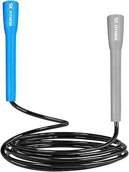 SX Fitness Adjustable Jump Rope for Speed Skipping Lightweight Jump Rope Skipping Rope for Women, Men, and Kids - image, photos