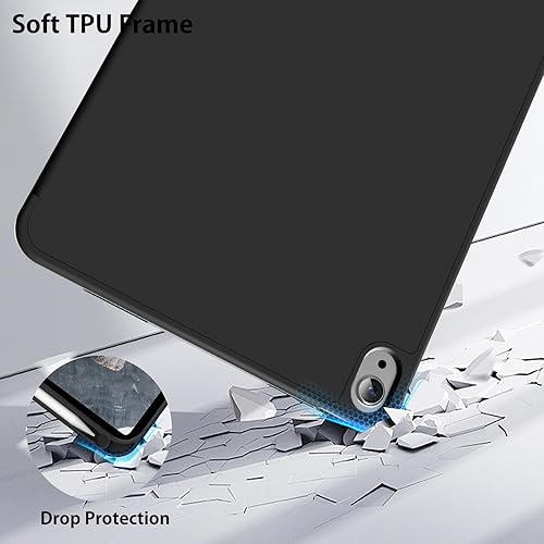 Miniatura 8 de Kenke Funda para iPad de 1110 generación con soporte para lápices de 1110.9 pulgadas 2025 A162022, carcasa trasera de TPU suave, funda híbrida