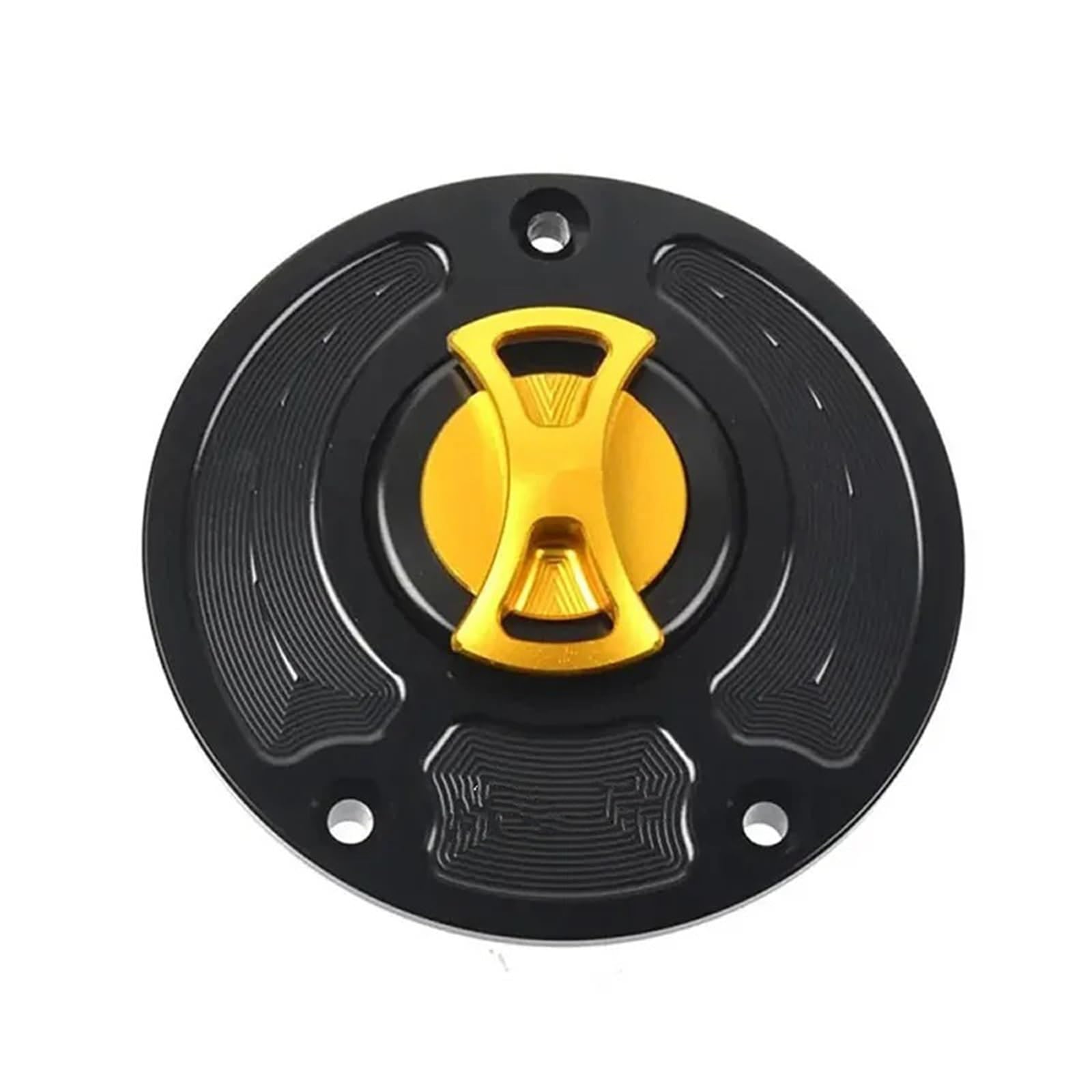 Pasuje do Kawasaki Ninja ZX-6R 636 ZX636R 2007-2018 2012-2016 ZX6R ZX 6R Bezkluczykowy korek wlewu paliwa motocyklowego pokrywka do napełniania oleju(Gold)