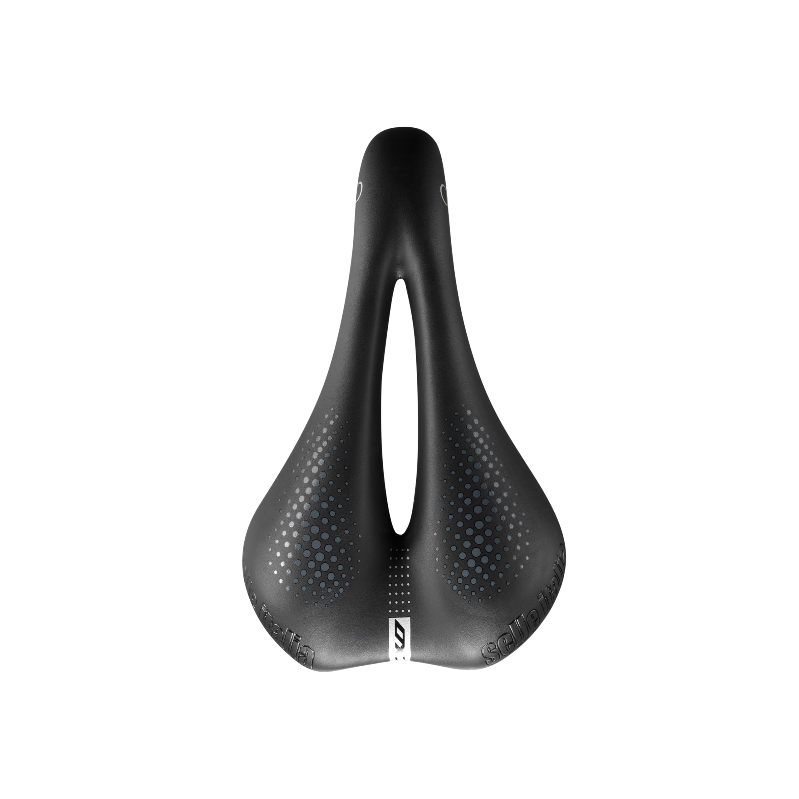 Selle Italia XO Lady Gel Flow – Damskie Siodełko Do Roweru Miejskiego, Trekking I Commuting, Rama FeC, Anatomiczny Otwór – Rozmiar S2, Czarny