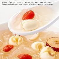 Vista 7 de Semilla de loto blanco seco 10.58 oz Semilla de loto seca hueca 10.58 oz