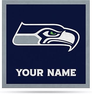 Rico Industries NFL Personalized 23" OR 35" Felt Wall Décor Personalized Sports Decor for Man Cave, Game Room, Office & Bedroom - Customizable - Great Gift for Men