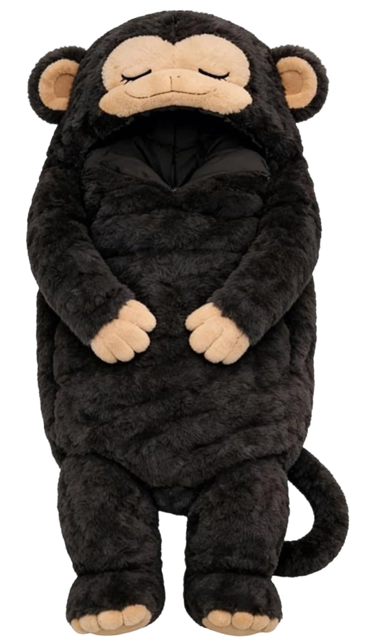 Giant Cat Sleeping Bag For Adults - 2026 New Envelope Design, Ultra Soft Furry Plush Material | Animal Sleeping Bag ForHumans Cozy Warm Blanket For Camping, Sleepovers, Lounging On Sofa, Easy Care N — image 1