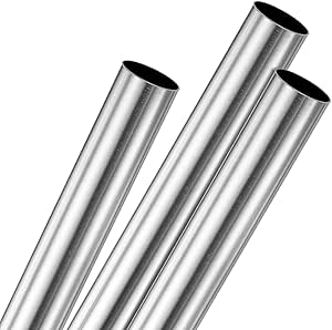 M METERXITY Aluminium Rundrohr 2er Pack - 300mm 13mm ID 15mm OD 6063 Alu