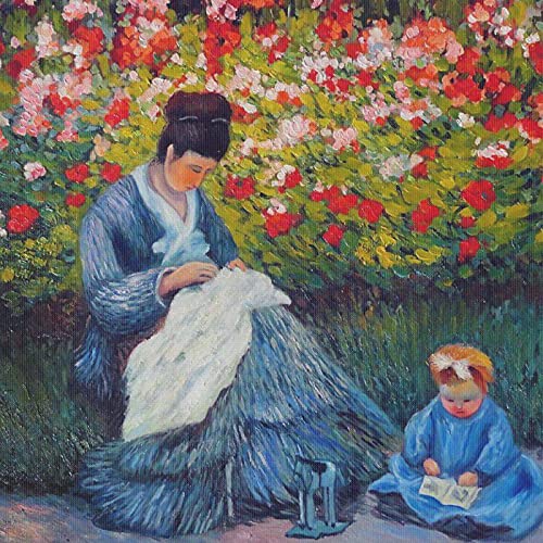 Image of Orenco Originals Impressionist Monet Camille Stitching in Garden Counted Cross Stitch Patterns