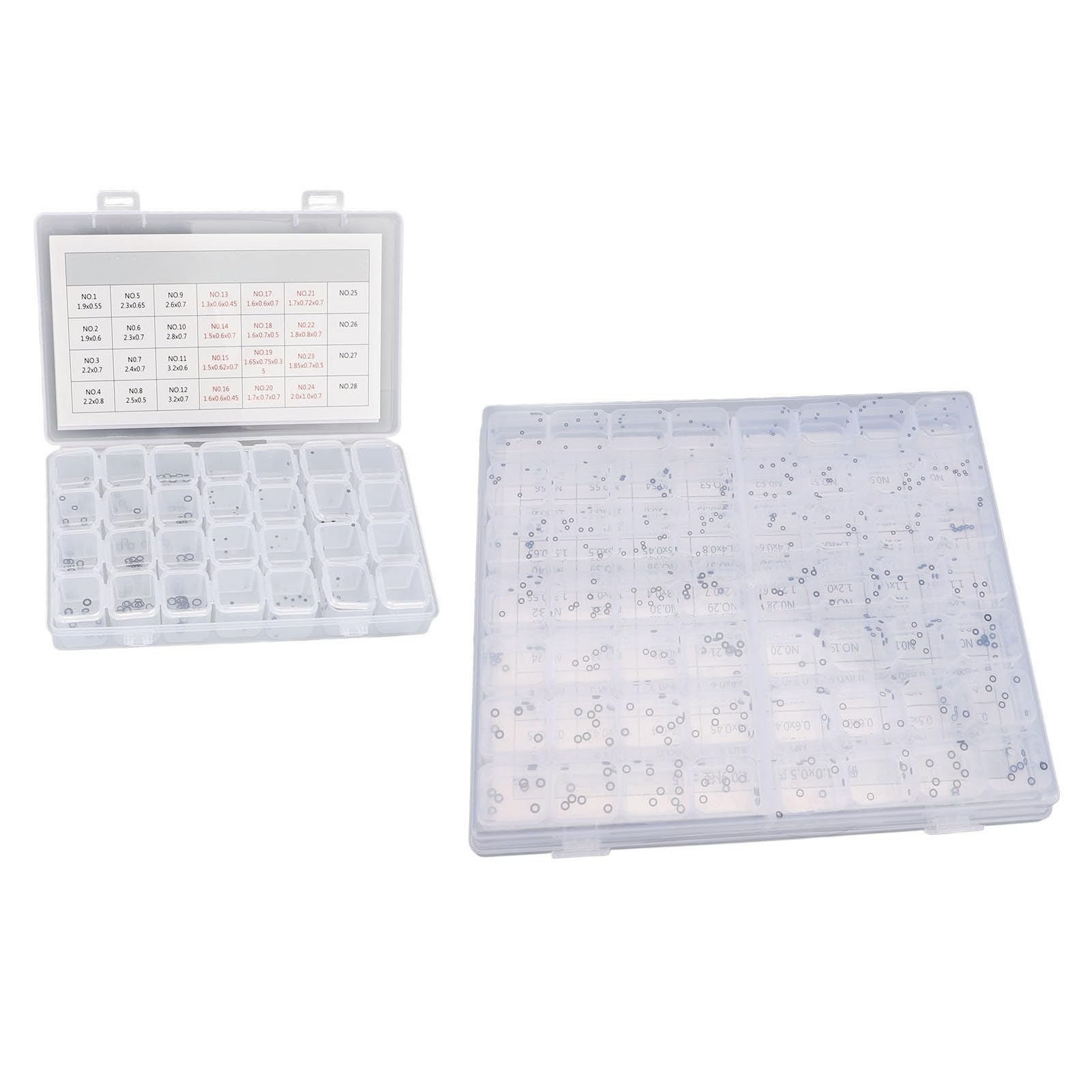 Kit di Riparazione Resistente All'acqua con O-ring per di Orologi in Gomma, Dimensioni Multiple per la Manutenzione Dell'orologio, 800 Anelli di Gomma