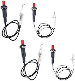 BTFO 2 Pcs Propane Push Button Piezo Igniter Kit with Ceramic Electrode & Long Wire, Propane Spark Igniter Replacement for Oven Fireplace Gas Grill Heater Stove