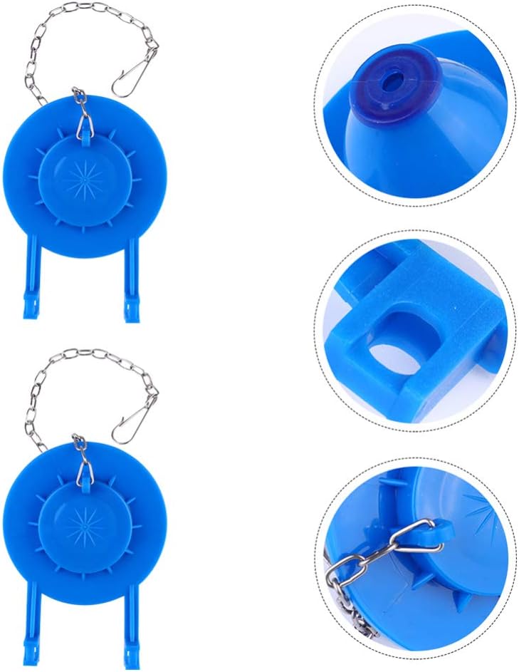 Toilet Chain 2pcs Toilet Flapper Rubber Replacement Flapper Stopper Device Water Saving Flapper Flush Valve Toilet Leak Baffle Flappers Bracelt