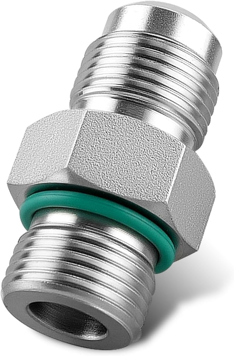 Fuel Check Valve 042211 3348332 Diesel Inline One Way Fuel Line Anti Return Valve with Gasket Aluminum Alloy Replacement Fit for Cummins N14 Diesel Engine