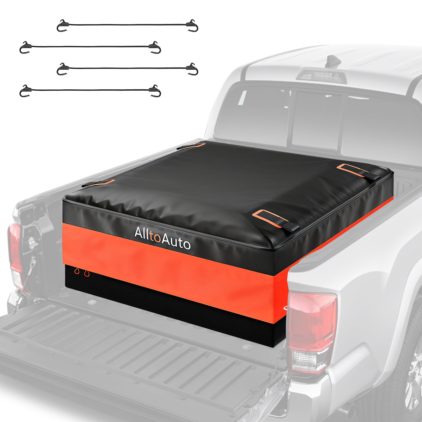 Truck Bed Cargo Bag Plus, 38 Cubic Feet (58''x49''x23''), 100% Waterproof Heavy Duty PVC, Fits Any Truck, Simple and Convenient for Installation