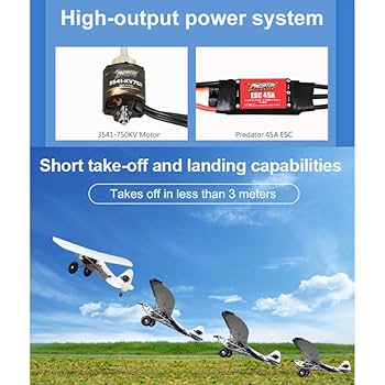 Amazon | HJLXMF 5CH RC 飛行機飛行機 1700 ミリメートル DIY