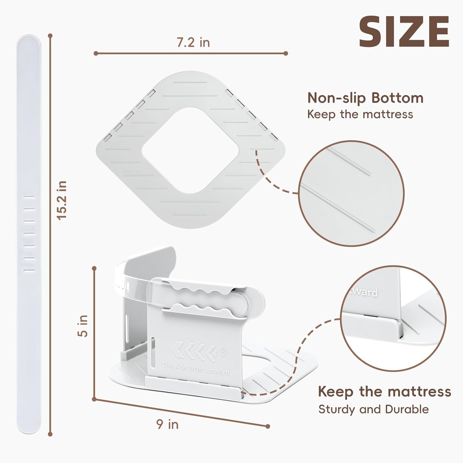 Heavy Duty Bed Sheet Holder Straps - Universal Fit for All Mattresses, No-Slip Fitted Sheet Corner Clips, Keep Sheets Tight & Secure with Easy Installation, Durable Sheet Lock System