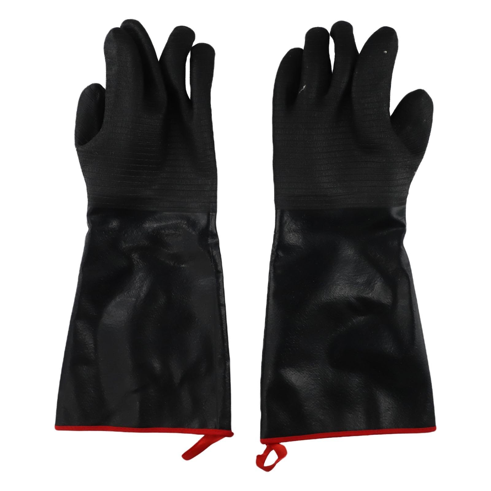 Guantes de cocina antiquemaduras EasyByMall fáciles de limpiar y lavables, color negro