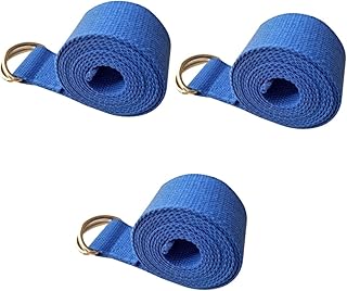 INOOMP 3pcs yoga belt D Ring Yoga Strap Yoga fitness strap Yoga Exercise Strap yoga bands Yoga Strap for Stretching yoga rope stretch belt stretch rope sports belt to stretch