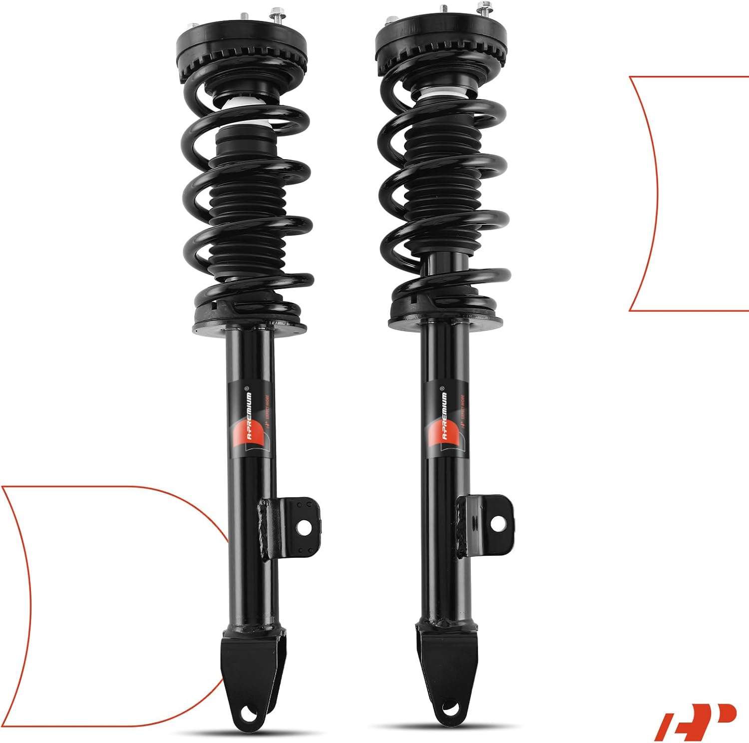 A-Premium Front Strut Assembly Compatible with [3.6L RWD] Dodge Challenger 2012-2019, Charger 2012-2021 - 2x Replacement Suspension Complete Strut Shock Absorber with Coil Spring